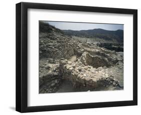 Cyprus, Larnaca District, Archaeological Site of Khirokitia, Remains of Neolithic Settlement-null-Framed Giclee Print