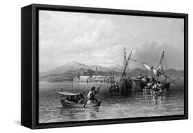 Cyprus, Larnaca-WH Bartlett-Framed Stretched Canvas