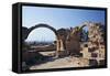 Cyprus, Paphos, Saranta Kolones Castle, Arches-null-Framed Stretched Canvas