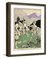 Cyrus Commanding the Boys to Seize the Rebel-Arthur Rackham-Framed Art Print