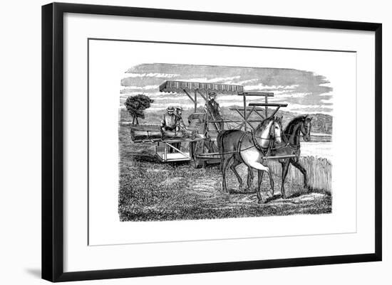 Cyrus Mccormick's Reaper and Binder, 1877-null-Framed Giclee Print