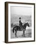 Czar Nicholas II of Russia, Outside Sitting on Horseback Wearing Cossack Uniform, 1868-1918-null-Framed Photographic Print