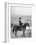 Czar Nicholas II of Russia, Outside Sitting on Horseback Wearing Cossack Uniform, 1868-1918-null-Framed Photographic Print
