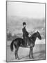 Czar Nicholas II of Russia, Outside Sitting on Horseback Wearing Cossack Uniform, 1868-1918-null-Mounted Photographic Print