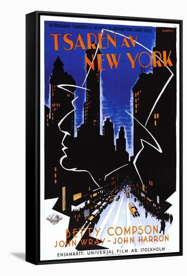 Czar of Broadway, (aka Tsaren Av New York), Swedish Poster Art, 1930-null-Framed Stretched Canvas