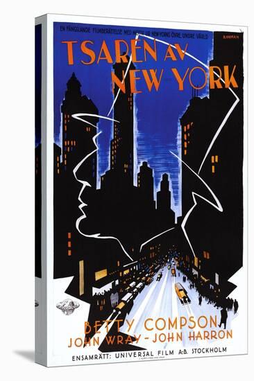 Czar of Broadway, (aka Tsaren Av New York), Swedish Poster Art, 1930-null-Stretched Canvas