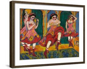 Czardas Dancers, 1908-1920-Ernst Ludwig Kirchner-Framed Giclee Print