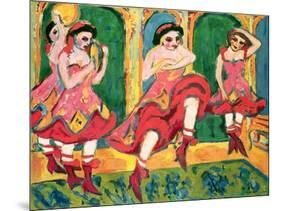 Czardas Dancers, 1908-20-Ernst Ludwig Kirchner-Mounted Giclee Print