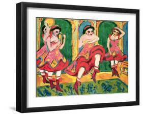 Czardas Dancers, 1908-20-Ernst Ludwig Kirchner-Framed Giclee Print