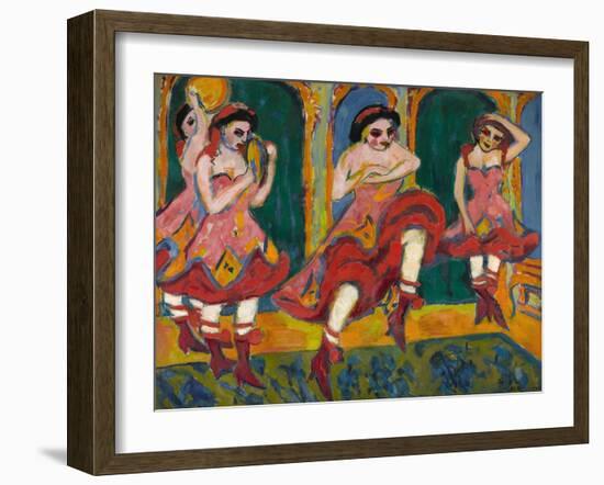 Czardas Dancers-Ernst Ludwig Kirchner-Framed Giclee Print