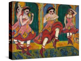 Czardas Dancers-Ernst Ludwig Kirchner-Stretched Canvas