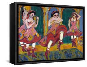 Czardas Dancers-Ernst Ludwig Kirchner-Framed Stretched Canvas