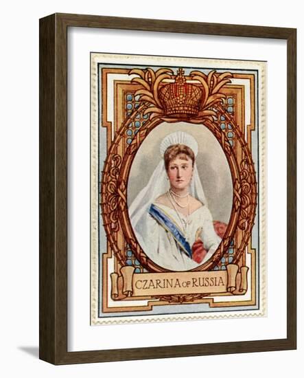 Czarina of Russia, Stamp-null-Framed Art Print