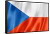 Czech Flag-daboost-Framed Stretched Canvas