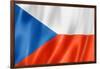 Czech Flag-daboost-Framed Art Print