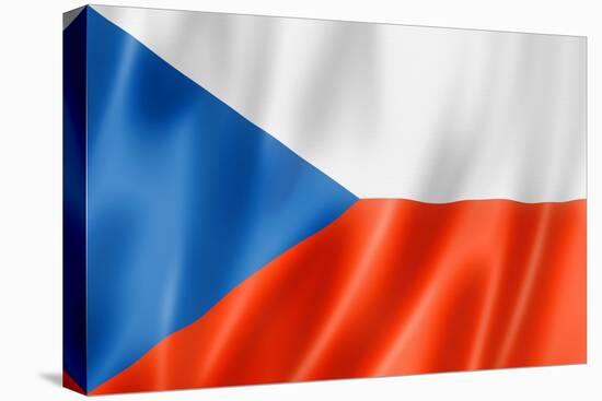 Czech Flag-daboost-Stretched Canvas