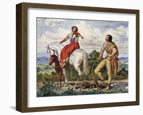 Czech nationalism - painting-Josef Mánes-Framed Giclee Print