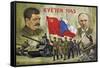 Czech Propaganda Card "May 1945"-null-Framed Stretched Canvas
