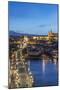 Czech Republic, Bohemia, Prague, Charles Bridge Twilight-Rob Tilley-Mounted Photographic Print