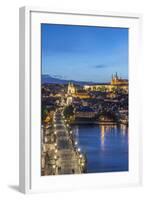 Czech Republic, Bohemia, Prague, Charles Bridge Twilight-Rob Tilley-Framed Photographic Print