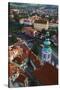 Czech Republic, Cesky Krumlov. Overview of city and river.-Jaynes Gallery-Stretched Canvas