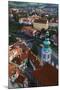 Czech Republic, Cesky Krumlov. Overview of city and river.-Jaynes Gallery-Mounted Premium Photographic Print