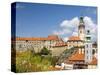 Czech Republic, Chesky Krumlov. Chesky Krumlov and Krumlov castle.-Julie Eggers-Stretched Canvas