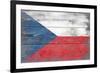 Czech Republic Country Flag - Barnwood Painting-Lantern Press-Framed Premium Giclee Print