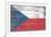 Czech Republic Country Flag - Barnwood Painting-Lantern Press-Framed Art Print