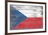 Czech Republic Country Flag - Barnwood Painting-Lantern Press-Framed Art Print