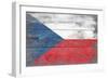 Czech Republic Country Flag - Barnwood Painting-Lantern Press-Framed Art Print