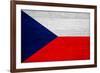 Czech Republic Flag Design with Wood Patterning - Flags of the World Series-Philippe Hugonnard-Framed Art Print
