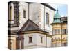 Czech Republic, Jicin. Architecture in the historic town of Jicin.-Julie Eggers-Stretched Canvas