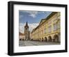 Czech Republic, Jicin. Main square surrounded by historic buildings.-Julie Eggers-Framed Photographic Print