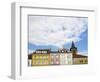 Czech Republic, Jicin. Main square surrounded by historic buildings.-Julie Eggers-Framed Photographic Print