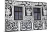 Czech Republic, Moravia, Trebic. Painted Facade in the Historic Centre.-Ken Scicluna-Mounted Photographic Print