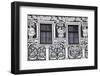 Czech Republic, Moravia, Trebic. Painted Facade in the Historic Centre.-Ken Scicluna-Framed Photographic Print