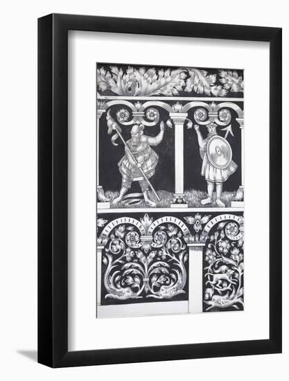 Czech Republic, Moravia, Trebic. Painted Facade in the Historic Centre.-Ken Scicluna-Framed Photographic Print