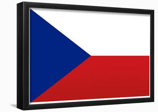 Czech Republic National Flag Poster Print-null-Framed Poster