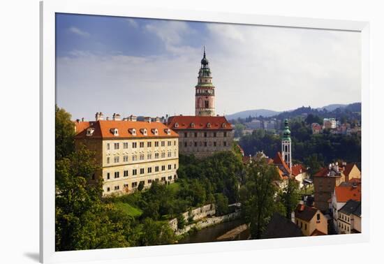 Czech Republic. Overview of Cesky Krumlov.-Jaynes Gallery-Framed Photographic Print