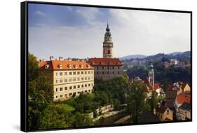 Czech Republic. Overview of Cesky Krumlov.-Jaynes Gallery-Framed Stretched Canvas