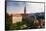 Czech Republic. Overview of Cesky Krumlov.-Jaynes Gallery-Framed Stretched Canvas