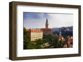 Czech Republic. Overview of Cesky Krumlov.-Jaynes Gallery-Framed Photographic Print