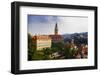 Czech Republic. Overview of Cesky Krumlov.-Jaynes Gallery-Framed Photographic Print