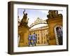 Czech Republic, Prague; a Castle Guard in Uniform Holding His Post at the Gate-Ken Sciclina-Framed Photographic Print