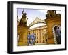 Czech Republic, Prague; a Castle Guard in Uniform Holding His Post at the Gate-Ken Sciclina-Framed Photographic Print