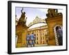 Czech Republic, Prague; a Castle Guard in Uniform Holding His Post at the Gate-Ken Sciclina-Framed Photographic Print