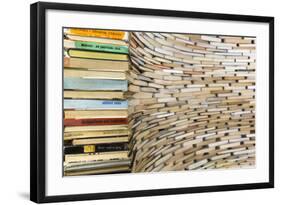 Czech Republic, Prague. Book Sculpture at Prague City Library-Jaynes Gallery-Framed Photographic Print