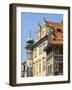 Czech Republic, Prague. Buildings along old town Prague.-Julie Eggers-Framed Photographic Print