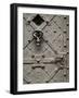 Czech Republic, Prague. Metal Door with a Fine Craftsmanship-Petr Bednarik-Framed Photographic Print